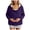 c13-Dark Purple, variant on Maternity Baby Wearing Jacket, Women's 2-in-1 Winter Coat with Kangaroo Pocket, Heavyweight Fleece Zip Up Front for Mother and Infant Size XXL