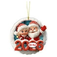 thumbnail image 2 of Zawou Multicolor Acrylic Christmas Hanging Decoration – Flat Santa Claus Couple Ornaments for Tree, Wedding, Holiday, or Personalized DIY Decorations, Adds Cheerful Seasonal Ambiance, 2 of 7