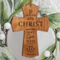 thumbnail image 6 of Lifesong Milestones Wood Hanging Cherry Mini Cross for Christian Home Decorations, 6 of 7