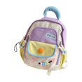 thumbnail image 3 of Kids Backpack for Toddler Girls Boys, Lightweight Mini School Bag with Cute Beaded Design, Large Capacity Daycare Travel Rucksack, Durable Oxford Cloth, Purple, 3 of 8