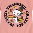 thumbnail image 3 of Peanuts - Thankful, Grateful, Blessed - Toddler And Youth Girls Short Sleeve Graphic T-Shirt, 3 of 6