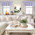 thumbnail image 4 of Pure Lavender Kitchen Curtain Valances for Windows Farmhouse Short Curtains, Simple Solid Color Rod Pocket Valance Curtain for Bedroom Cafe Living Room 60"x18", 4 of 8