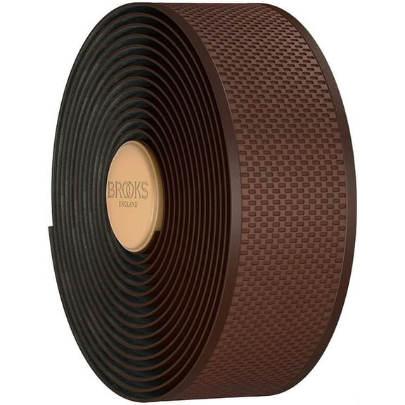 Brooks Cambium Rubber Bar Tape - Brown Bar End Plugs Included