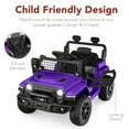 thumbnail image 6 of Best Choice Products 6V Kids Ride-On Truck Car w/ Parent Remote Control, 4-Wheel Suspension, LED Lights - Purple, 6 of 8