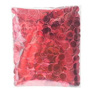 Wrapables Round Tissue Paper Confetti 0.5 inch Circle Confetti, Pink
