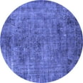 thumbnail image 1 of Ahgly Company Indoor Round Oriental Blue Industrial Area Rugs, 5' Round, 1 of 4