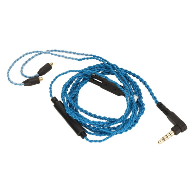 Headphone Cable, Replace Earphone Cable Professional Lossless Sound OFC Core Flexible For W10 For SE215 For TK200 For SE535 Blue