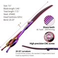 thumbnail image 2 of Professional Dog Grooming Scissors Pet Curved Thinning Shears 7.0 Inches Extremely  Blades 440C Stainless Steel  Smooth Motion Fine Cut for Dogs and Cats Multicolored, 2 of 7