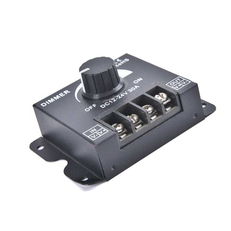 DC 12V 24V LED Dimmer Switch 30A 360W Voltage Regulator Adjustable Dimmers