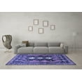 thumbnail image 3 of Ahgly Company Indoor Round Persian Blue Traditional Area Rugs, 7' Round, 3 of 4