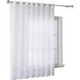 Warm Home Designs 1 Extra Wide White Sheer Patio Door Curtain Panel 102