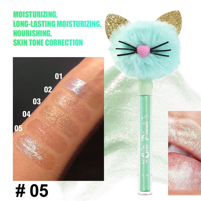 Brillos de labios brillantes lápices labiales líquidos hidratantes para mujeres y niñas