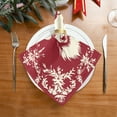 thumbnail image 2 of Napkin Satin Napkin 20*20Inchx6 Kitchen Towel Dinner Plate Towel Decorative Towel Napkin Tea Towel Suitable For Kitchen Table Christmas Style Deer, 2 of 8