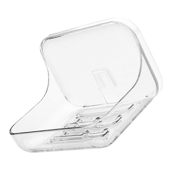 ULTNICE Soap Dish Holder Transparent 1Set 5.3X4.5In