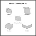 thumbnail image 4 of Bitter Creek Oversized Comforter Set Queen/Grey/Brown, 4 of 5
