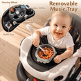 thumbnail image 5 of INFANS 6-in-1 Baby Walker, Converts Push Car to Bouncer, Rocker with Music, Lights, Adjustable Height & Speed, Activity Center, Canopy for 7-18 Months, 5 of 8