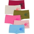 thumbnail image 3 of ToBeInStyle Girls' Pack of 6 Comfortable Seamless Stretch Boyshorts Underwear - Love You Rabbit - Medium, 3 of 7