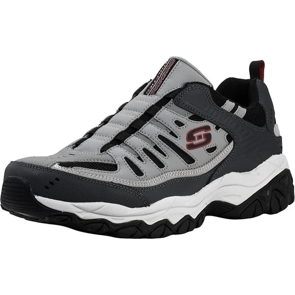 Skechers Afterburn Wonted Memory Fit Mens Slip on Shoes, Sporty Trainer Sneakers