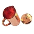 thumbnail image 3 of SAI DECORATIVE Pure Copper Hammerd Design Water Jug 1.5 Liters, 3 of 4