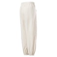 thumbnail image 4 of Muscularfit Drawstring Mens Casual Pants Gym Pants with Pockets Cargo Joggers Sports Pants Pants for Men Low Rise Beige Taper Baggy Size XXXL, 4 of 9