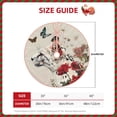 thumbnail image 2 of Balery Floral Leopard Butterflies Printed Christmas Tree Skirt , Merry Christmas Party Christmas Tree Decoration,Adjustable Tree Skirt-48", 2 of 6