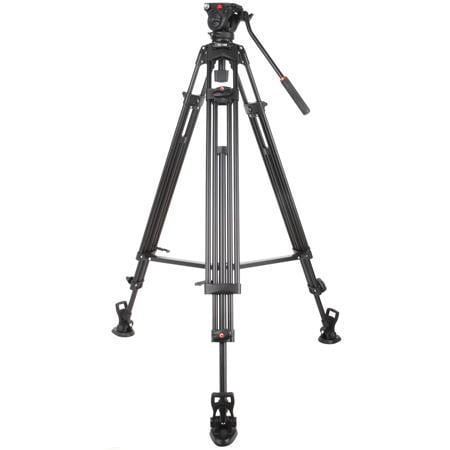 UPC: 0778469113257 | VX-18M Professional 3-Section Aluminum Video Tripod with VT-01 Fluid Head