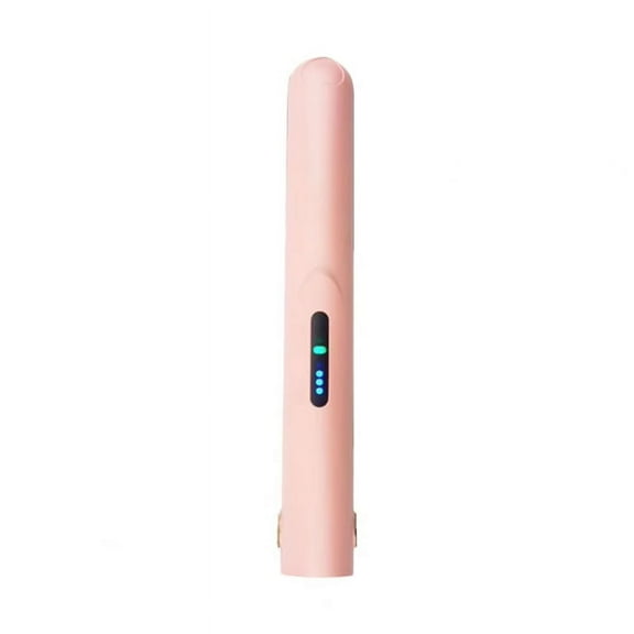 Wireless Hair Curler - USB Rechargeable, Fast Heating, Large Capacity Battery, Portable Mini Curling Iron for Women B,1 * Wireless Hair Curler,Pink