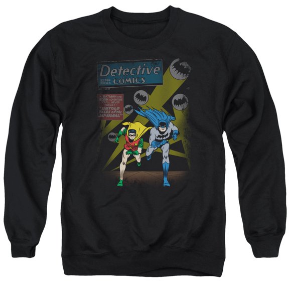 Batman Dynamic Duo Adult Crewneck Sweatshirt Black