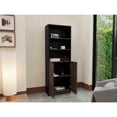 thumbnail image 2 of Librero Home Wengue con Cinco Entrepaños y Dos Puertas Virtual Muebles, 2 of 9