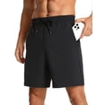 thumbnail image 1 of Shorts Deportivos para Hombre CRZ YOGA 7" Secado Rápido con Bolsillos Negro, 1 of 8