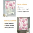 thumbnail image 3 of Pink Geometric Tie Up Curtains for Window, Thermal Insulated Balloon Shade Adjustable Rod Pocket Curtains Valance Panels for Kitchen Bathroom Cafe 52 x 63 Gold White Hexagon Modern Gradient, 3 of 6