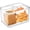Large-White, variant on Bread Box Airtight Bread Boxes for Kitchen Counter, Time Recording Bread Storage Container with Lid, Bread Holder for Homemade Bread, Toast, Bagel, Donut and Cookies