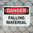 thumbnail image 5 of (2 Pack) Falling Material OSHA Danger Sign 18 Inch X 12 Inch Indoor / Outdoor Rust-Free Aluminum Metal Signs for Workplace, Workshop, and Construction Site, Made in the USA, 5 of 8