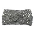 thumbnail image 1 of Pearl Cross Hair Band Woven Headband Warm Hair Band Autumn And Winter Double-Layer Knitted Hair, 1 of 4