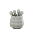 thumbnail image 6 of Ceramic fruit salad tableware jar, large-caliber design, with 3 spoons and 3 forks., 6 of 10