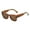 Brown, variant on Siminsem Hard Case Square Sunglasses for Men Women, Rivet Studded Unisex Sun Glasses, 100% UV Protection Retro Driving Shades, White, One Size