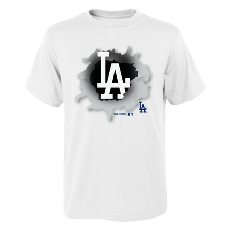 MLB Los Angeles DODGERS TEE Short Sleeve Boys OPP 100% Cotton Alternate Team Colors 4-18