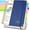 Navy, variant on 5 Subject Graph Paper Notebook with Removable Dividers Tabs, 300 Pages Hardcover Leather Grid Spiral Journal, 8"x10" B5 Large Graphing Notebooks for Women Men Work School College Engineering, Pink