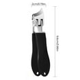 thumbnail image 2 of Wide Jaw Nail Clipper, Stainless Steel Nail Trimmer, Anti-Splash Slanted Cutting Nail Clipper for Thick Fingernails and Toenails, Ergonomic Non-Slip Handle, Rust-Resistant Durable Design, 2 of 4