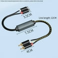 thumbnail image 6 of 2pcs 3.5mm Audio Isolator Audio Common Ground Isolator Aux Noise Reduction Filter with 2/2 Audio Cable for DVD TV Player, 6 of 6