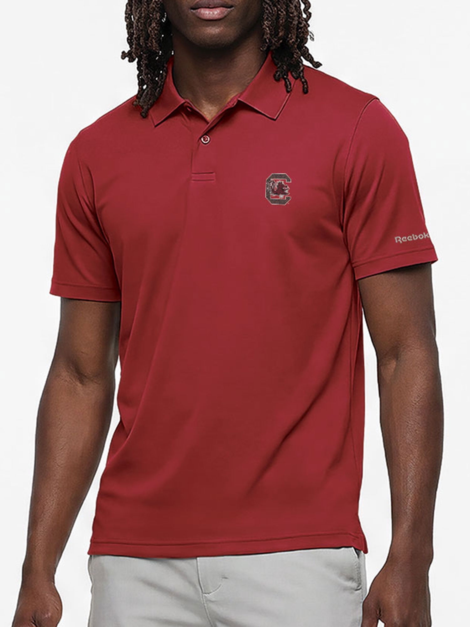 South Carolina Gamecocks Reebok Mens Short Sleeve Polo Shirt