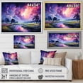 thumbnail image 4 of Designart "Rainbows Amidst the Dancing Storm I" Landscapes Floater Framed Wall Art Print, 4 of 7