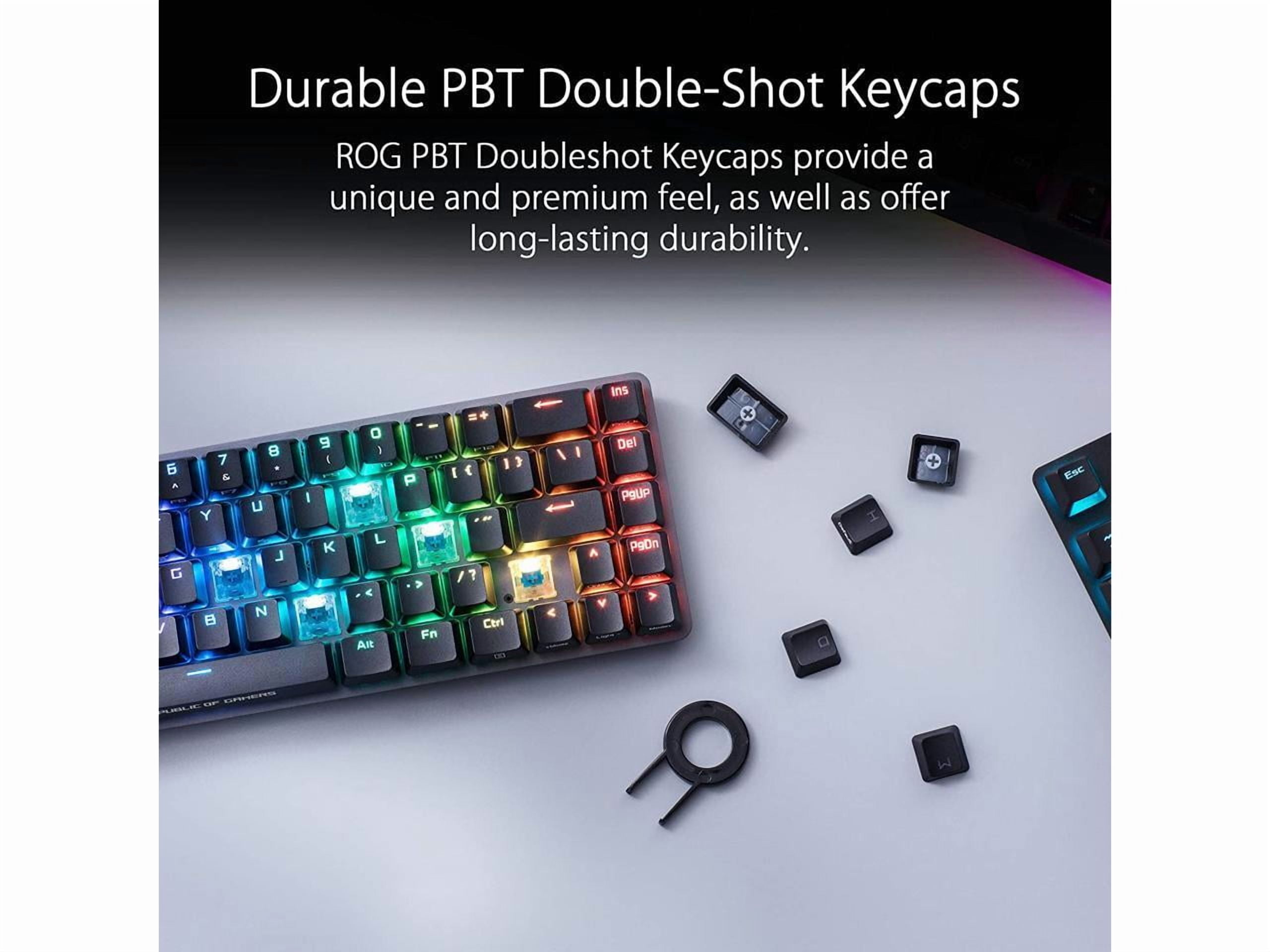 ASUS ROG Falchion NX 65% Wireless RGB Gaming Mechanical Keyboard | ROG NX Brown Tactile Switches, PBT Doubleshot Keycaps, Wired / 2.4G Hz, Touch Panel, Keyboard Cover Case, Macro Support