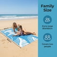 thumbnail image 5 of Unique Bargains Sand Free Soft Cartoon Beach Towel 2 Pack Light Green 63"x31", 5 of 8