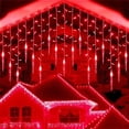 thumbnail image 3 of Guirnalda navideña 2024, cortina de luces LED, cadena de carámbanos, CA 220 V/110 V, lámpara decorativa para jardín, calle, exterior, luz navideña., 3 of 5