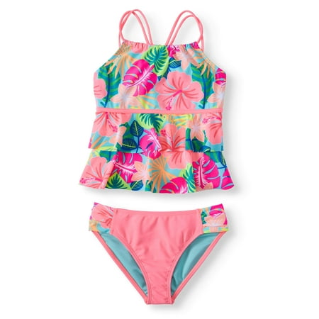 - Tropic Pop Ruffled Tankini Swimsuit (Little Girls & Big Girls)