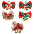 thumbnail image 2 of Nuevo lazo navideño con campana para árbol de Navidad, guirnalda colgante, mini lazo, adorno, manualidades, regalo, suministros de decoración de Año Nuevo, 2 of 5