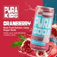 thumbnail image 7 of PuraSoda® Cranberry | Low-Calorie, Cane Sugar Soda Beverage | Non-GMO, Vegan | Made with Pure Cane Sugar, No Preservatives | 10.1 fl oz (300ml) Cans, 24-Pack, 7 of 7