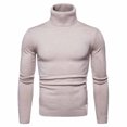 thumbnail image 2 of Xcmzpl Men's Turtleneck Sweaters Slim Fit Knit Pullover Tops Long Sleeve Classic Sweaters Solid Lounge Pullover Sweaters for Fall Winter, 2 of 9