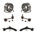 thumbnail image 1 of Transit Auto Bras de Commande Inférieur de Suspension Roulement de Roulement avant avec Rotule et Barre Stabilisatrice de Oscillation Kit de Liaison (6 Pcs) pour Voiture 2007-2012 Mazda CX-7 - Côté Gauche Droit (Conducteur Passager) K7T-108455, 1 of 10